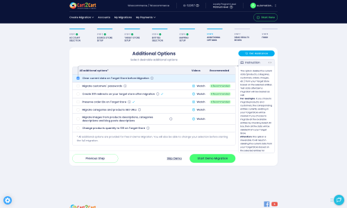 Click to enlarge the image Additional Migration Options