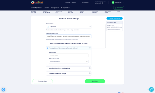 Click to enlarge the image Source Store Setup
