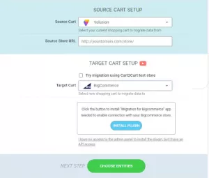 Migrate Store from Volusion to BigCommerce