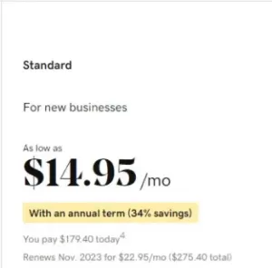 godaddy pricing